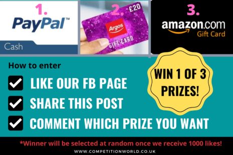 WIN 1 OF 3 PRIZES